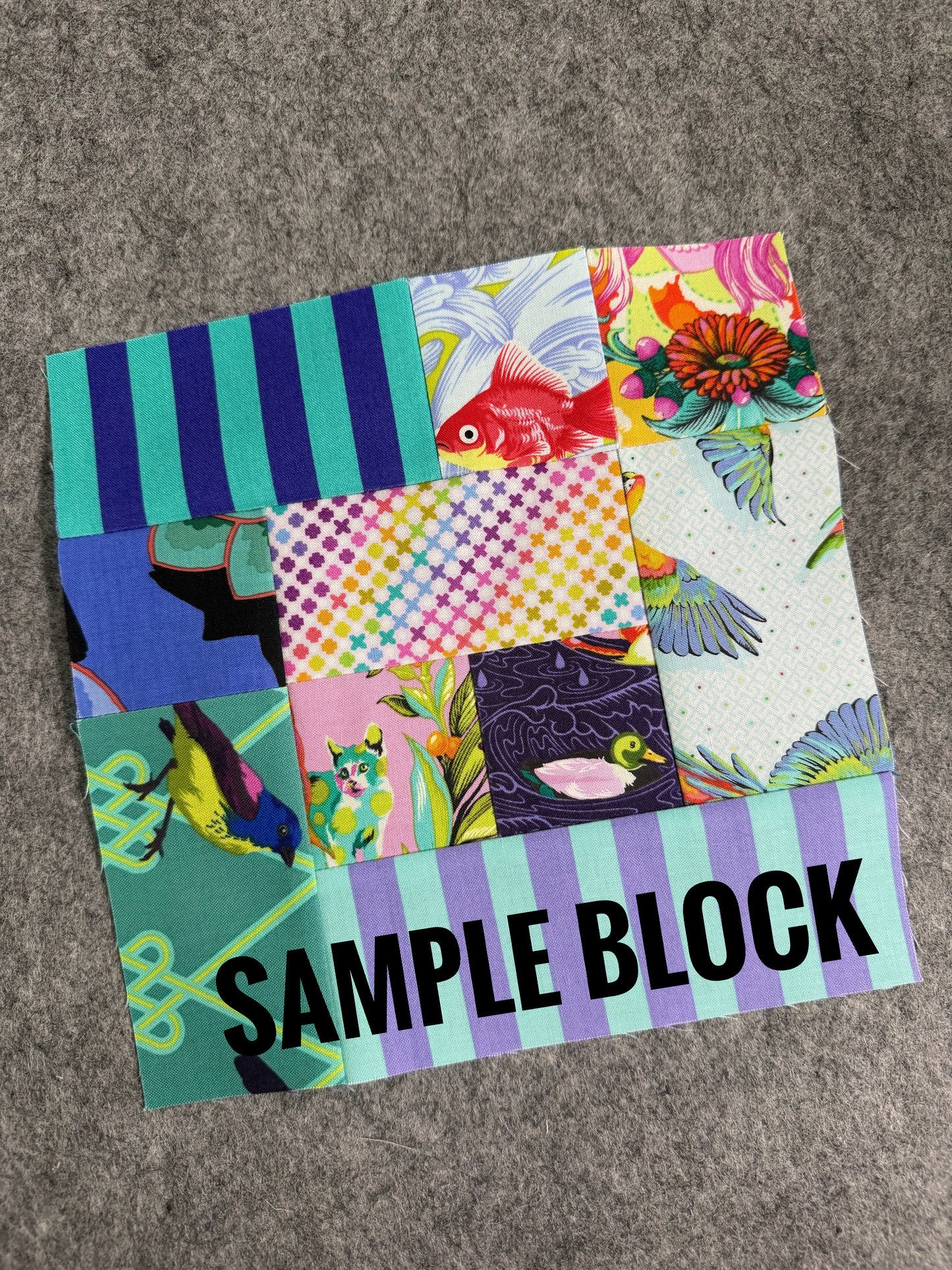 The Travel Quilt Kit - Green Border