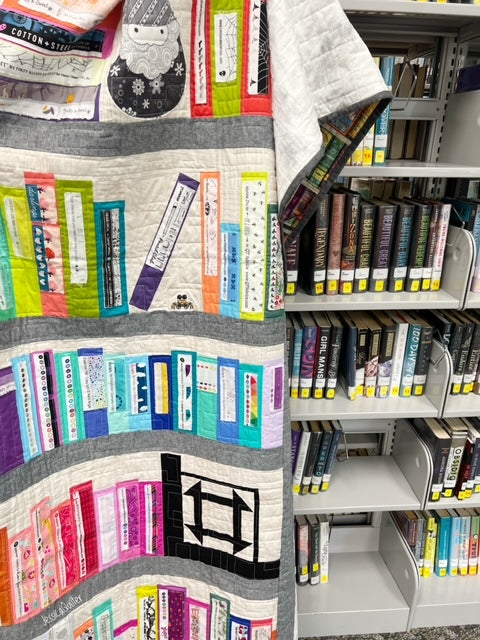 Selvage Bookshelf Quilt Pattern - PDF