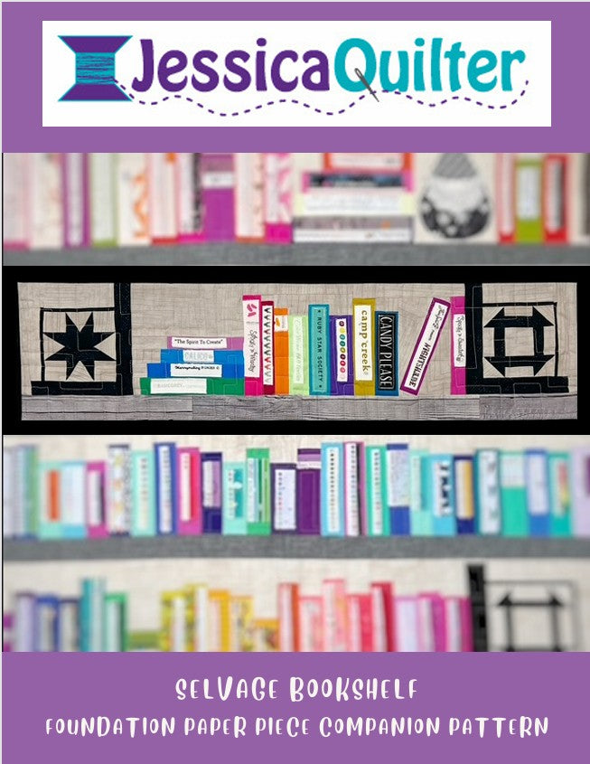 Selvage Bookshelf FPP COMPANION Quilt Pattern