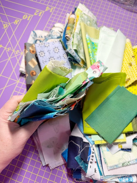 Scrap Bag – Blue/Green/Yellow