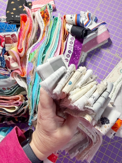 Selvages – Low Volume/ Halloween/Rainbow