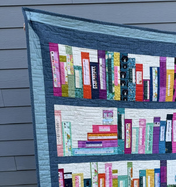 Selvage Bookshelf Quilt - FINISHED Quilt 52” x 72”