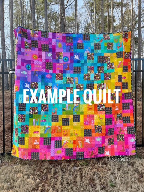 Small Talk Quilt Kit – Large 90” Quilt, Precut Fabric Kit with Pattern