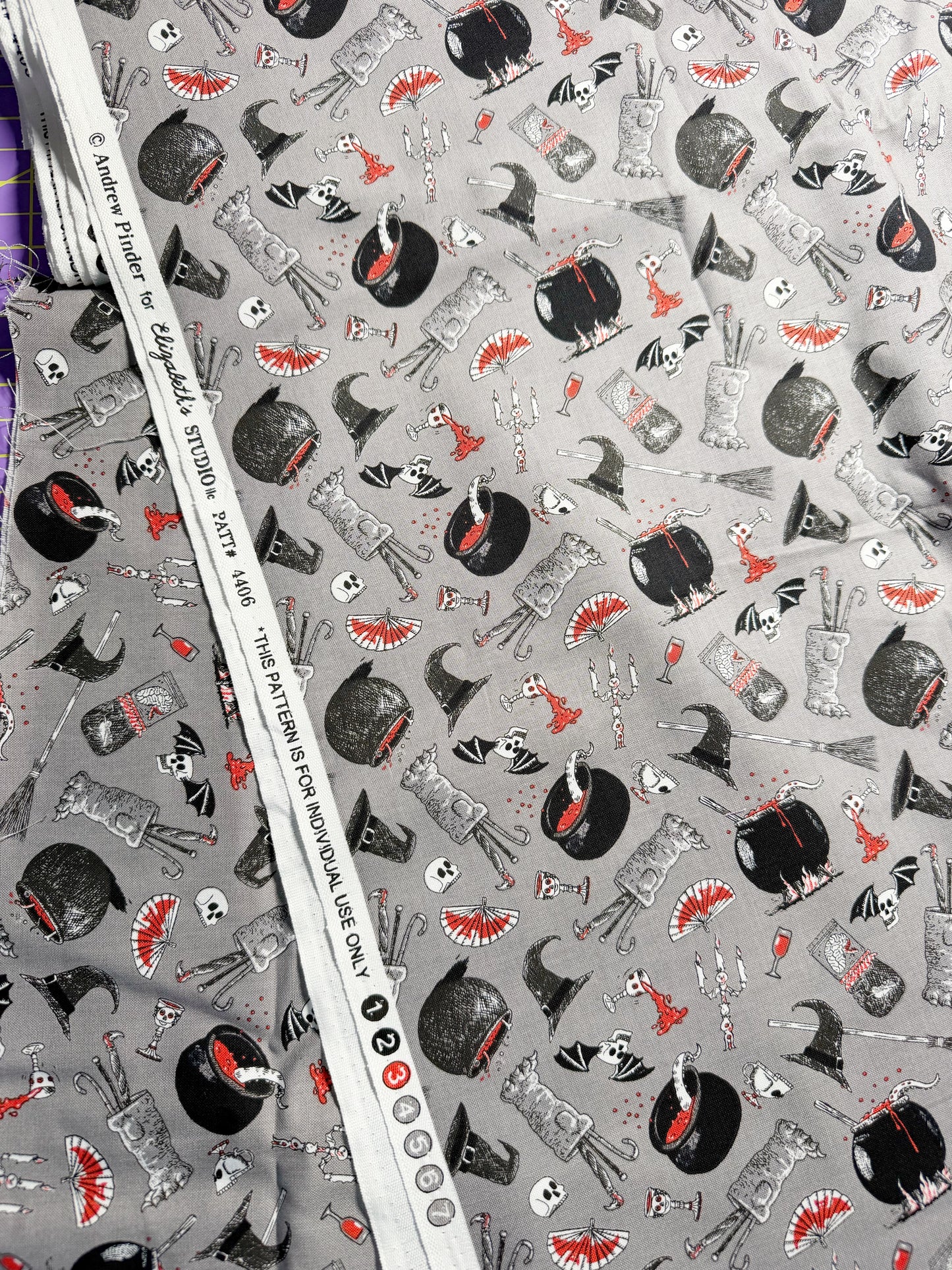 Destash - 3 yards Halloween Fabric