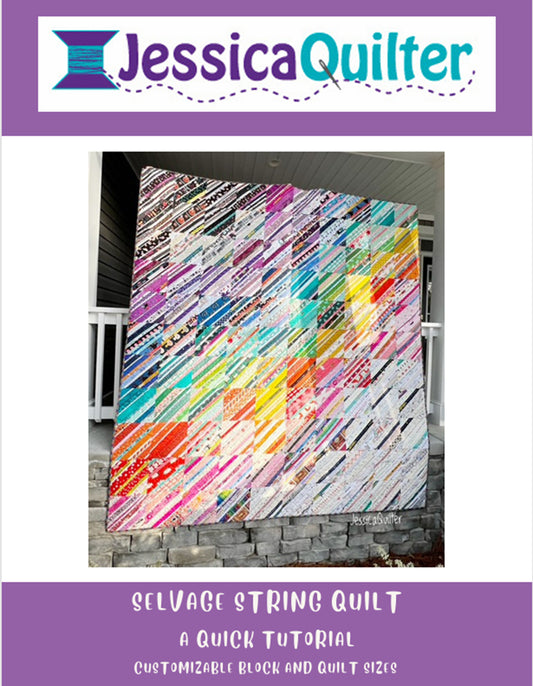 Selvage String Quilt - Quick Tutorial - PDF