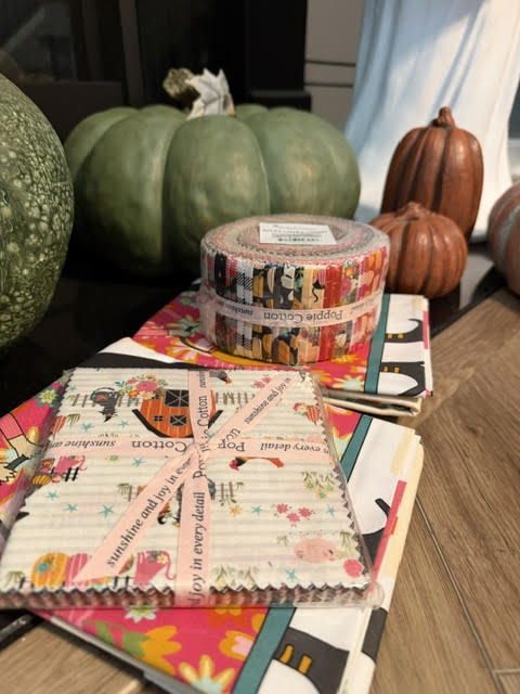 Summerween / Halloween Fabric Bundles – Precut Fat Quarters, Yardage, Panel, Charm Pack and Patchwork Ghost Canvas Tote