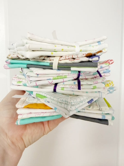 Scrappy Low Volume Quilted Coasters