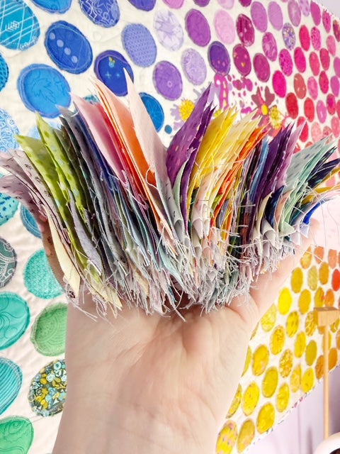 Unfinished Quilt Blocks - Half Square Triangle - Left Over Blocks