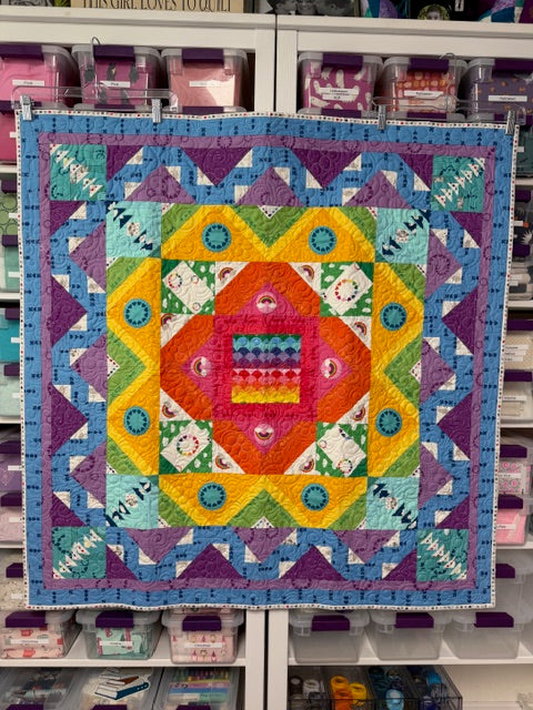 Dreamer Medallion Mini Quilt - FINISHED QUILT - 44" Square