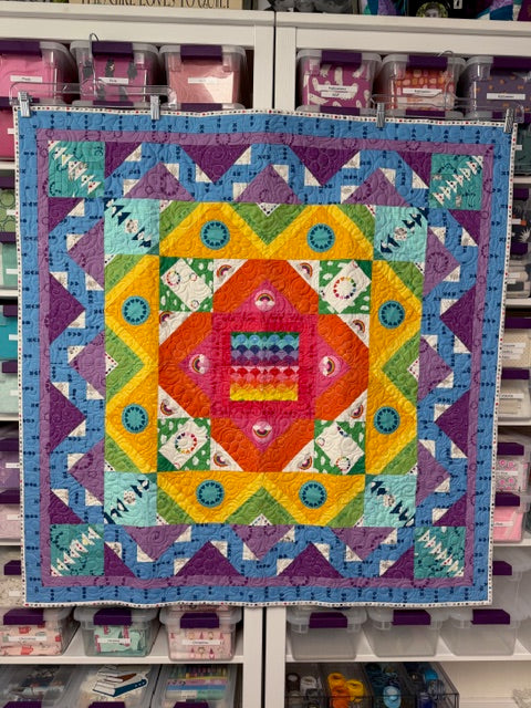 Dreamer Medallion Mini Quilt - FINISHED QUILT - 44" Square