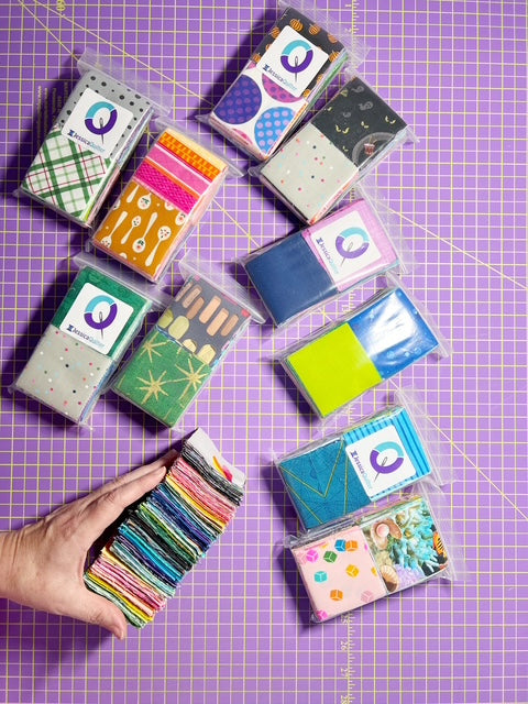 JQ Pack Scrappy Builders Unique Precut Fabric Packs