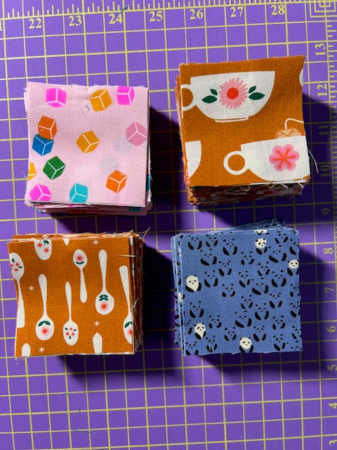 JQ Packs Large Quantity 2.5" Squares Ruby Star Society Precut Fabrics