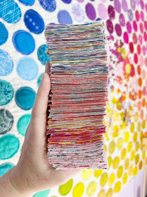 JQ Packs Large Quantity 2.5" Squares Pinks and Dots Precut Fabrics