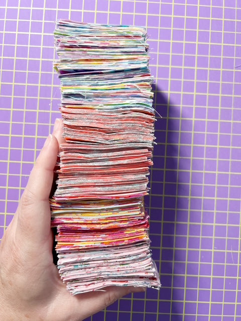 JQ Packs Large Quantity 2.5" Squares Pinks and Dots Precut Fabrics