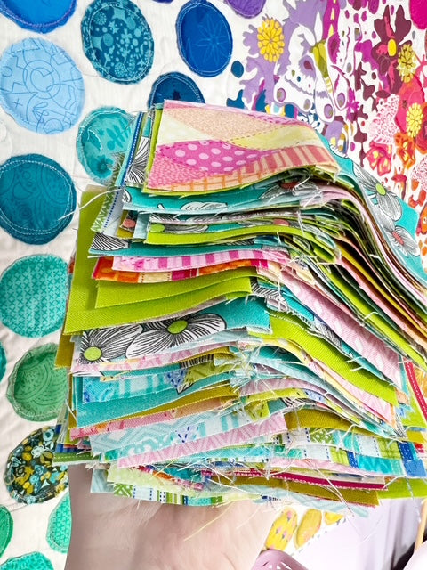 4-Patch Scrappy Blocks Pieced - 4.5" Unfinished Size