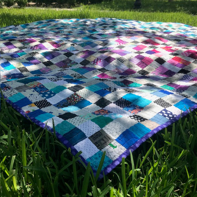 Scrap Busting Nine Patch Quilt - Quick Tutorial