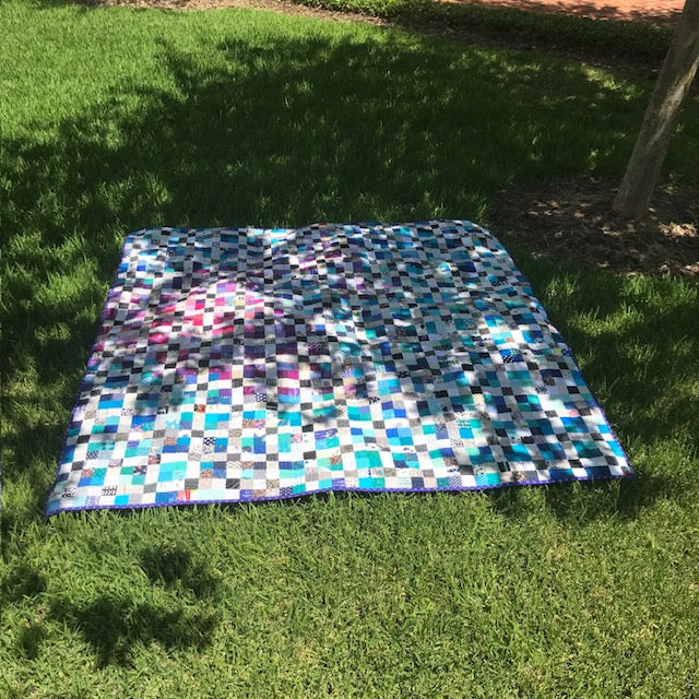 Scrap Busting Nine Patch Quilt - Quick Tutorial