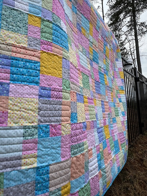 Small Talk Quilt - FINISHED QUILT - 59" Square