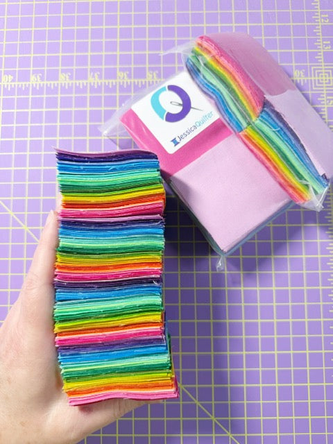 JQ Packs Rainbow Solids – (400+) 2.5” Squares