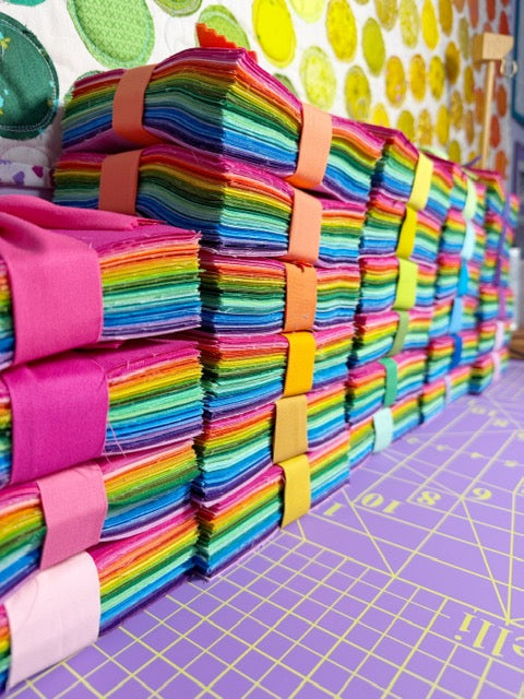 JQ Packs - 5" Rainbow Squares - (100+)qty