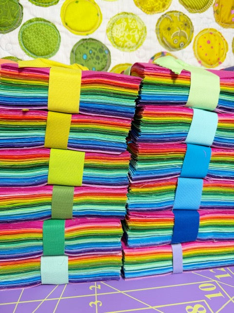 JQ Packs - 5" Rainbow Squares - (100+)qty