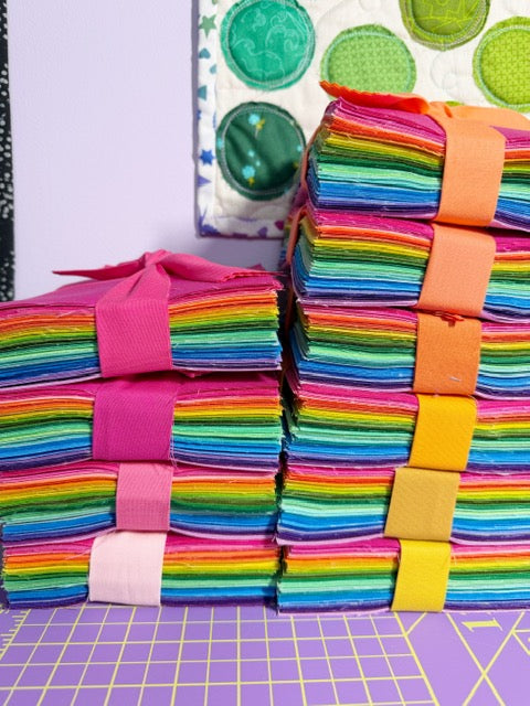 JQ Packs - 5" Rainbow Squares - (100+)qty