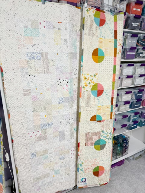 The Travel Quilt – FINISHED QUILT – Low Volume – 56”x64”