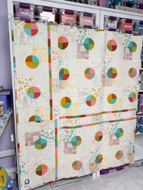 The Travel Quilt – FINISHED QUILT – Low Volume – 56”x64”