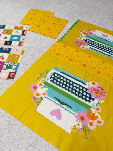 Patchwork Duffle Fabric Kit - Yellow - Partial Fabrics Only