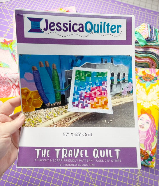 The Travel Quilt Kit - Green Border