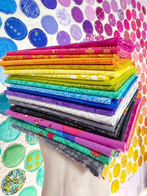 Alison Glass Fabric Bundle - (21) Fat Eighths, Art Theory Panels & Postmark Squares