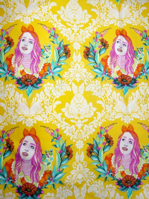 Tula Pink Fabric Yardage – Curiouser and Curiouser Alice Wonder– Cotton Woven Quilting Fabric