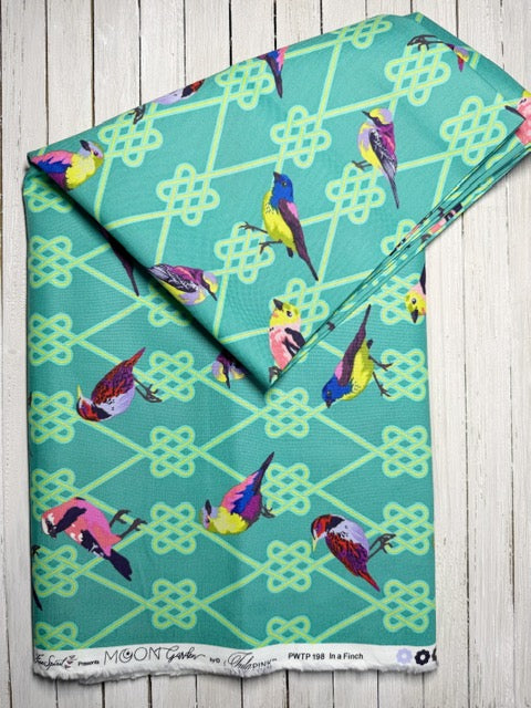 Tula Pink Fabric Yardage – Mood Garden In A Finch Dusk – Cotton Woven Quilting Fabric