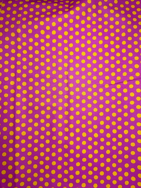Kaffe Fassett Fabric Yardage – Collective Spot Magenta with Orange Dot – Cotton Woven Quilting Fabric