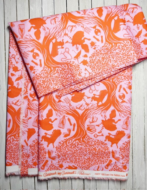 Tula Pink Fabric Yardage – Curiouser and Curiouser Down the Rabbit Hole Wonder – Cotton Woven Quilting Fabric