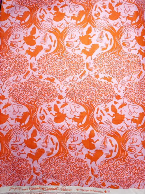 Tula Pink Fabric Yardage – Curiouser and Curiouser Down the Rabbit Hole Wonder – Cotton Woven Quilting Fabric