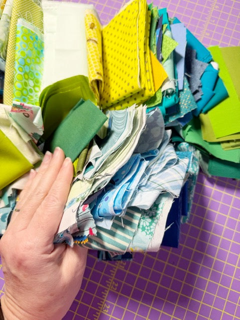 Scrap Bag – Blue/Green/Yellow