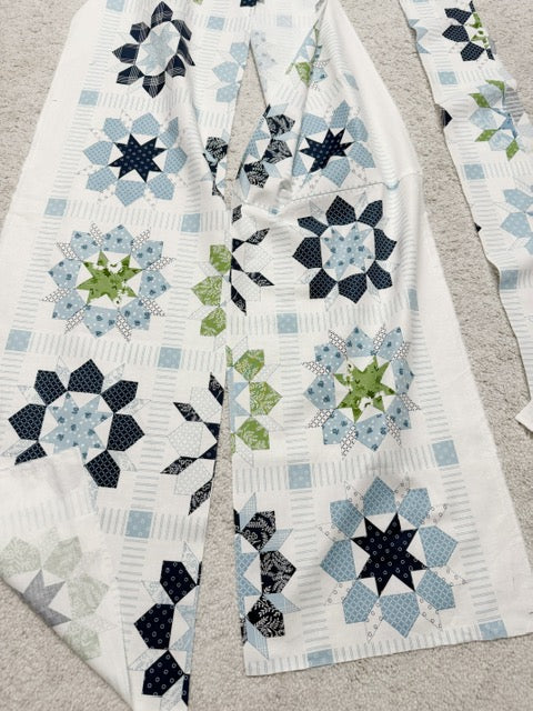 Fabric Scrap Bag – Assorted Blueprint and Nantucket Summer by Camielle Roskelly Fabric Prints for Quilting, Sewing, Crafts, and Scrap Projects.