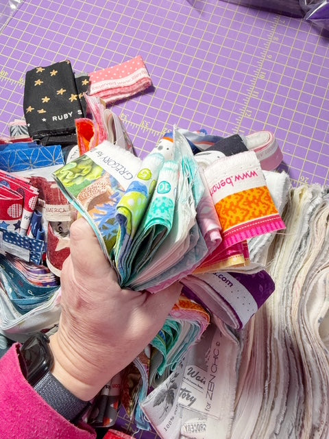 Selvages – Low Volume/ Halloween/Rainbow