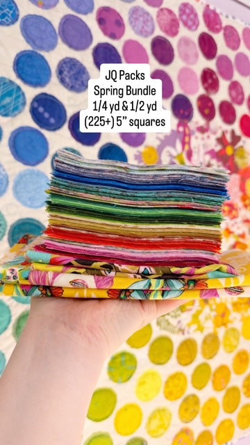 JQ Pack Spring Bundle - 1/4 Yd, 1/2 Yd, and (225+) 5" Squares
