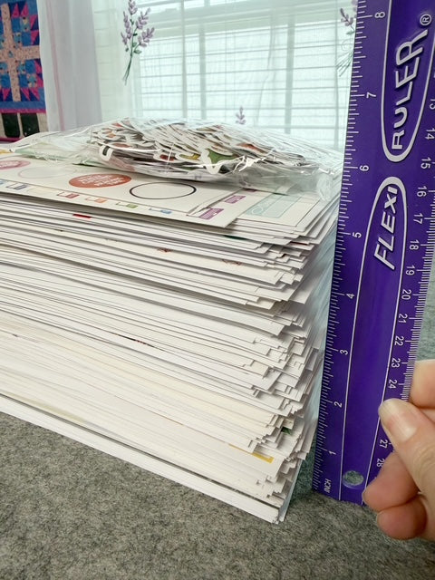 Planner Sticker Lot – 7+ lbs of Full & Partial Sticker Sheets for Happy Planner, Scrapbooking & Journaling