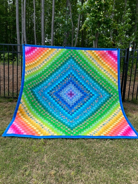 Trip Around the World – FINISHED Quilt 92” Square