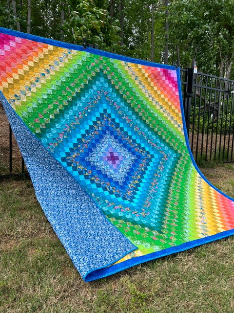 Trip Around the World – FINISHED Quilt 92” Square